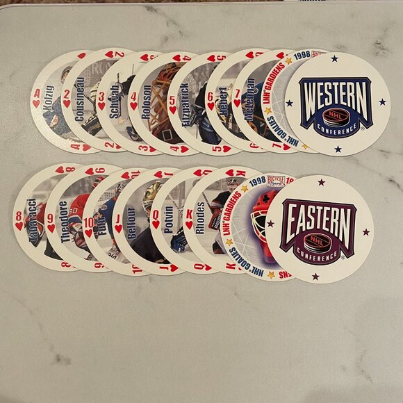 Vintage NHL Goalies Playing Cards 1998-1999 - Complete Deck - Picture 4 of 9